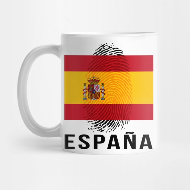 Spain Flag Soccer DNA by Rocky Ro Designs